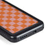 Orange Checkered Galaxy S24 Waterproof Case
